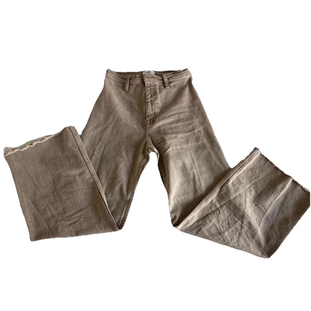 pistola High Rise Wide Leg Jeans in Light Brown